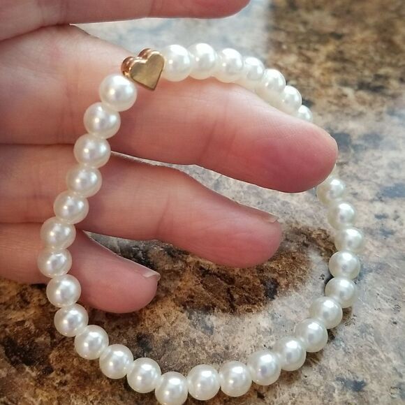 4 piece stretch bracelet pearls - Picture 5 of 10